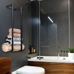 Liviner Stainless Handdoekrek - Handdoekrek Badkamer - Zwart - Handdoekenrek - Handdoekhouder - RVS -Merkloos Shop 1200x1200 741