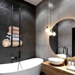 Liviner Stainless Handdoekrek - Handdoekrek Badkamer - Zwart - Handdoekenrek - Handdoekhouder - RVS -Merkloos Shop 1200x1200 746