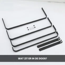 Merkloos Handdoekrek 4-armig | Handdoekrek Badkamer | Handdoekrek Zwart | Handdoekstang | Handdoekhouder | Handdoekenrek | Badkamer Accessoires Zwart | Inclusief Montage | Matte Zwart Collection 2022 -Merkloos Shop 1200x1200 751