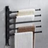 BOTC Handdoekrek - 5-armig Handdoekhouder - Handdoekstang - 180 Graden Verstelbaar - Badkamer - Zwart -Merkloos Shop 1200x1200 753