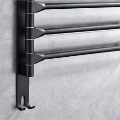 BOTC Handdoekrek - 5-armig Handdoekhouder - Handdoekstang - 180 Graden Verstelbaar - Badkamer - Zwart 15 BOTC Handdoekrek - 5-armig Handdoekhouder - Handdoekstang - 180 Graden Verstelbaar - Badkamer - Zwart -Merkloos Shop 1200x1200 755