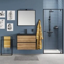 Sealskin Carré - Handdoekrek - 24 X 48 X 78,5 Cm - Vrijstaand - Zwart -Merkloos Shop 1200x1200 789