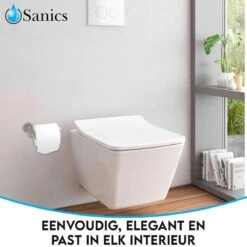 Sanics WC Rolhouder Zonder Boren - Toiletrolhouder Zelfklevend - Closetrolhouder Zilver/RVS -Merkloos Shop 1200x1200 80