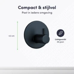 EAVY Handdoekhaakjes Zelfklevend - Set Van 2 Handdoek Haakjes - Wandhaak - Handdoekhouder -Merkloos Shop 1200x1200 824