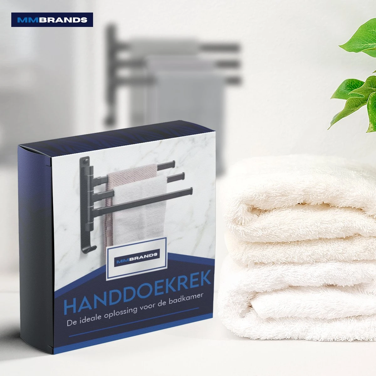 MM Brands Handdoekrek - Handdoekhouder - Badkamer Accessoires - Zelfklevend Handdoekenrek - 3-delig - Zwart - 24 X 6 X 1 CM 6 MM Brands Handdoekrek - Handdoekhouder - Badkamer Accessoires - Zelfklevend Handdoekenrek - 3-delig - Zwart - 24 X 6 X 1 CM - Afbeelding 4