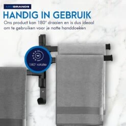 MM Brands Handdoekrek - Handdoekhouder - Badkamer Accessoires - Zelfklevend Handdoekenrek - 3-delig - Zwart - 24 X 6 X 1 CM 14 MM Brands Handdoekrek - Handdoekhouder - Badkamer Accessoires - Zelfklevend Handdoekenrek - 3-delig - Zwart - 24 X 6 X 1 CM -Merkloos Shop 1200x1200 844
