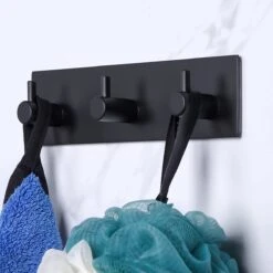 Merkloos Handdoekhaakjes - 3 In 1 Handdoekhaak - Wandhaak - Muurhaak - Zwart -Merkloos Shop 1200x1200 856