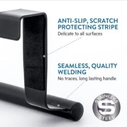 Tatkraft HORIZON - RVS Kastdeur Handdoekrek - Keukenkast Deur Handdoek/Vaatdoek Houder Rek Stang Hanger - Towel Rack Kast Deurhanger Deurhaak Keuken - Handdoekstang - Mat Zwart - 23CM 9 Tatkraft HORIZON - RVS Kastdeur Handdoekrek - Keukenkast Deur Handdoek/Vaatdoek Houder Rek Stang Hanger - Towel Rack Kast Deurhanger Deurhaak Keuken - Handdoekstang - Mat Zwart - 23CM -Merkloos Shop 1200x1200 860