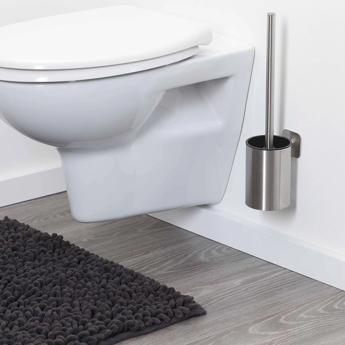 Tiger Colar - Toiletborstel Met Houder - RVS Geborsteld 5 Tiger Colar - Toiletborstel Met Houder - RVS Geborsteld - Afbeelding 3