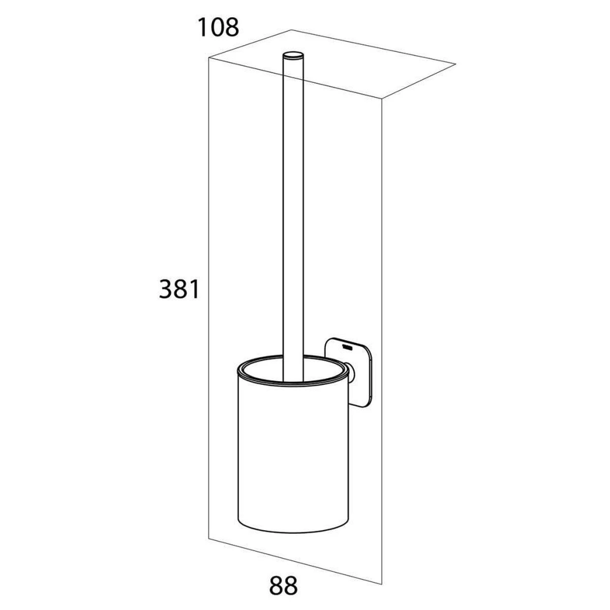 Tiger Colar - Toiletborstel Met Houder - RVS Geborsteld 11 Tiger Colar - Toiletborstel Met Houder - RVS Geborsteld - Afbeelding 9