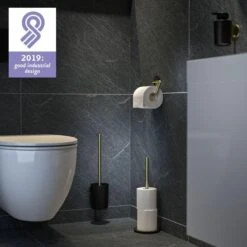 Tiger Tune - Toiletborstel Met Houder - Messing Geborsteld / Zwart 23 Tiger Tune - Toiletborstel Met Houder - Messing Geborsteld / Zwart -Merkloos Shop 1200x1200 947