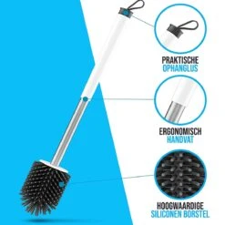 Strex Toiletborstel Siliconen Met Houder - Sneldrogend, Hygiënisch & Antibacteriële Werking - WC Borstel - Toilet Borstel Houder -Merkloos Shop 1200x1200 980