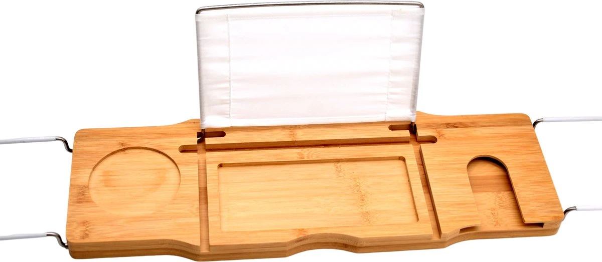 Badrek Bamboe Met IPAD Houder Galeara - Tablethouder - Telefoonhouder - Anti-slip Krasbescherming Badcaddy Badkuiprekje - Badrekje Uitschuifbaar Bamboe Hout 8 Badrek Bamboe Met IPAD Houder Galeara - Tablethouder - Telefoonhouder - Anti-slip Krasbescherming Badcaddy Badkuiprekje - Badrekje Uitschuifbaar Bamboe Hout - Afbeelding 6