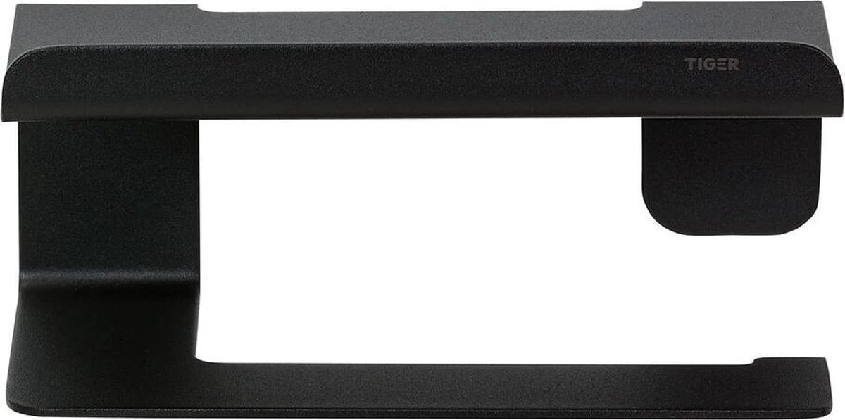 Tiger Colar - Toiletrolhouder Met Planchet - Zwart 7 Tiger Colar - Toiletrolhouder Met Planchet - Zwart - Afbeelding 5