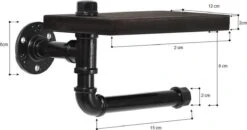 Merkloos Toiletrolhouder Met Telefoonplankje – Plankje - Toiletpapier - Zwart - WC Rolhouder – Badkamer Accesoires – Telefoonhouder -Merkloos Shop 1200x634 1