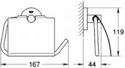 GROHE Essentials Toiletrolhouder - Met Deksel - Chroom - 40367001 -Merkloos Shop 1200x655