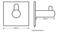 Merkloos Handdoekhaak Set Van 4 Stuks Zonder Boren RVS Zwart Vierkant Zelfklevend Badjas Theedoek Hanger Keuken Badkamer Handdoek Haakjes -Merkloos Shop 1200x661