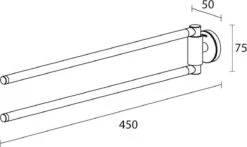 Tiger Urban - Handdoekrek 2-armig - 45 Cm - Zwart -Merkloos Shop 1200x712 1