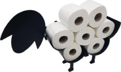 Merkloos Waal© Zwart Schaap Toiletrolhouder - Mat Zwart -Wc Rolhouder - Reserve Rolhouder - Toiletpapier - Vrij Staand - Muur Bevestiging -Merkloos Shop 1200x718