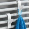 Merkloos 4x Handdoek / Kleding Haak Voor Radiator - Verwarming Kledinghaak Hangend - Handdoekradiator Haakjes - Ophanghaak -Merkloos Shop 1200x720