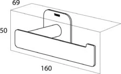 Tiger Colar - Toiletrolhouder Zonder Klep - Zwart -Merkloos Shop 1200x736