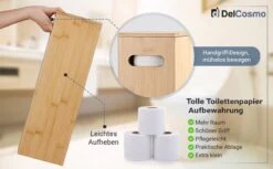 DelCosmo Staande Toiletpapier Houder Gemaakt Van Bamboe - Toiletrolhouder Voor 4 Toiletrollen - Toiletrollen Rolhouder - Toilet & Badkamer Accessoires -Merkloos Shop 1200x742 1