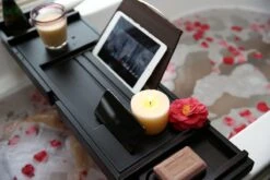 Merkloos Decopatent® Badplank - Uitschuifbaar 75 -> 110 Cm - Verstelbaar Bamboe Badrekje Voor In Bad - Boekenhouder - Tablethouder - Zwart 18 Merkloos Decopatent® Badplank - Uitschuifbaar 75 -> 110 Cm - Verstelbaar Bamboe Badrekje Voor In Bad - Boekenhouder - Tablethouder - Zwart -Merkloos Shop 1200x800 37