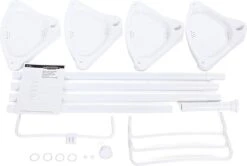 Merkloos Telescopisch Douche Rek Met 4 Lagen - Verstelbaar Bad / Douche Hoekrek Opbergrek - Uitschuifbaar Van 85-305 Cm - Wit 14 Merkloos Telescopisch Douche Rek Met 4 Lagen - Verstelbaar Bad / Douche Hoekrek Opbergrek - Uitschuifbaar Van 85-305 Cm - Wit -Merkloos Shop 1200x806