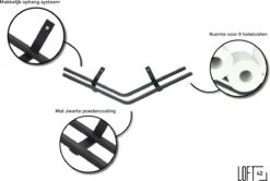 LOFT42 Jef Reserverolhouder - Zwart Metaal - 51x10x13 -Merkloos Shop 1200x808 1