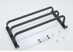 Handdoekrek Zwart - 3 Laags - Inclusief Montagemateriaal - Handdoekrek Badkamer - Handdoekstang -Merkloos Shop 1200x851