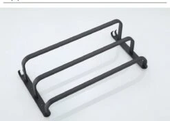 Handdoekrek Zwart - 3 Laags - Inclusief Montagemateriaal - Handdoekrek Badkamer - Handdoekstang -Merkloos Shop 1200x853