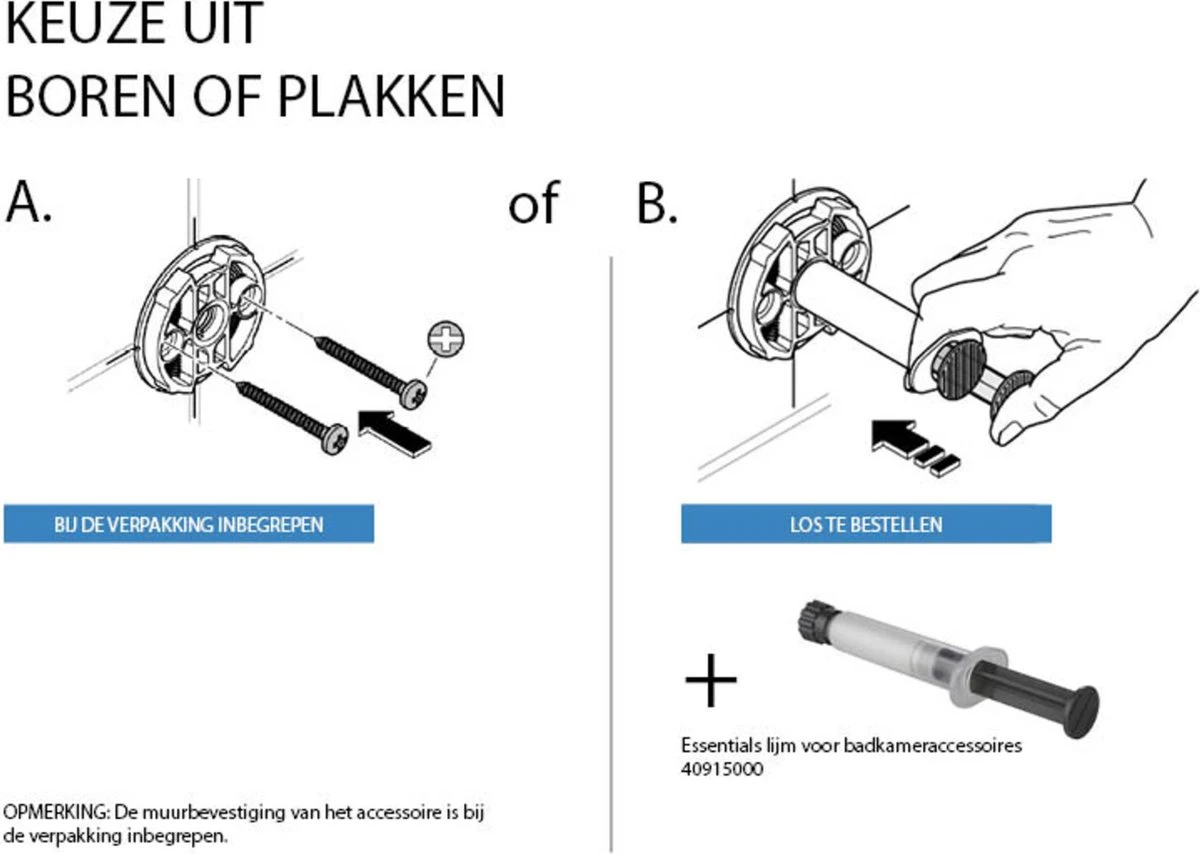 GROHE Essentials Handdoekhouder - Metaal - Chroom - 40371001 11 GROHE Essentials Handdoekhouder - Metaal - Chroom - 40371001 - Afbeelding 9
