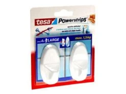 Tesa Powerstrips Haken Large - Wit - 2 Stuks -Merkloos Shop 1200x900