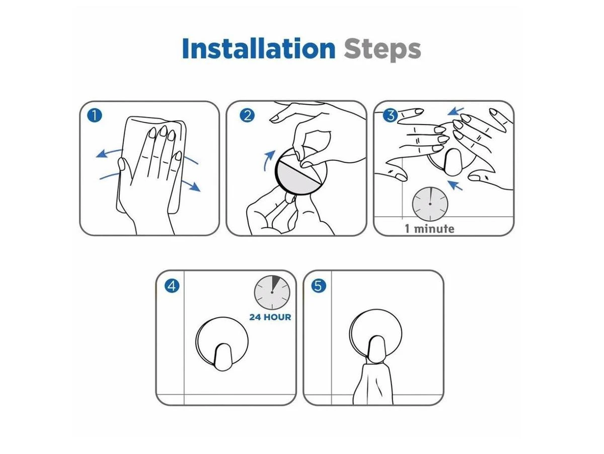 Handdoekhaak Set Zonder Boren RVS Vierkant Zelfklevend - Badjas - Theedoek Hanger - Keuken - Badkamer - Handdoek Haakjes 12 Handdoekhaak Set Zonder Boren RVS Vierkant Zelfklevend - Badjas - Theedoek Hanger - Keuken - Badkamer - Handdoek Haakjes - Afbeelding 10
