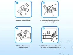 RVS Doucherek Zelfklevend Zonder Boren Zwart - Douchemandje Met 15KG Draagvermogen - Planchet Badkamerrek - Shower Rack - 31x10cm -Merkloos Shop 1200x905 2