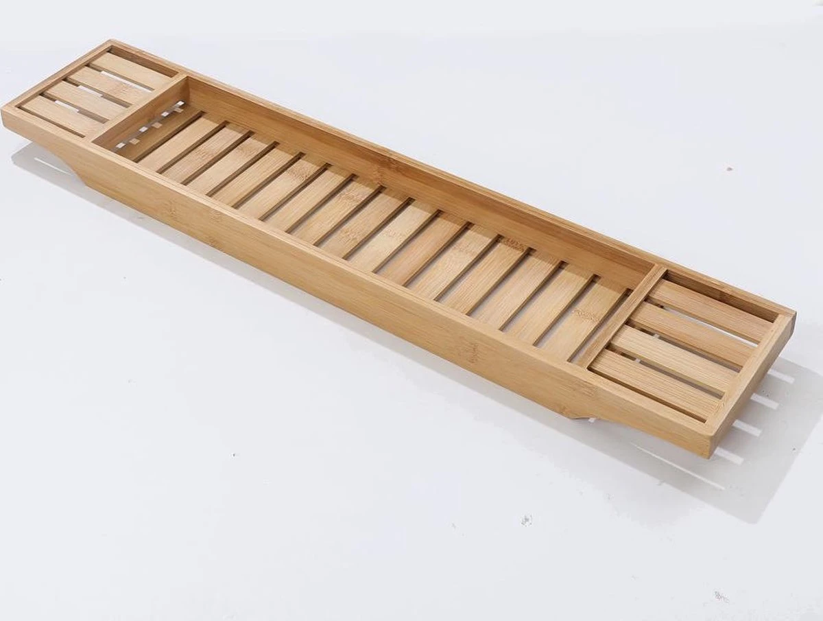 Merkloos Decopatent® Badrekje Voor Over Bad - 70 Cm - Bamboe Hout - Badrek - Badplank - Badbrug - Basic Bad Tafeltje Voor In Bad - Naturel 8 Merkloos Decopatent® Badrekje Voor Over Bad - 70 Cm - Bamboe Hout - Badrek - Badplank - Badbrug - Basic Bad Tafeltje Voor In Bad - Naturel - Afbeelding 6