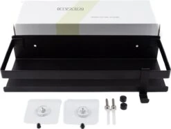 Doucherek Zwart 30 CM - Badkamer Rekje Douche - Zonder Boren - Douchemandje -Merkloos Shop 1200x908