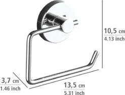 WENKO Vacuum-Loc Toiletrolhouder Milazzo Chroom - WC Rolhouder - Bevestigen Zonder Boren -Merkloos Shop 1200x914 1