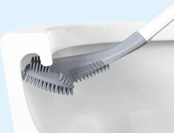 Bradey Toiletborstel Siliconen - WC Borstel Met Houder - Optimale Hygiëne - Golfclub-vorm - Komt In Alle Hoeken -Merkloos Shop 1200x916