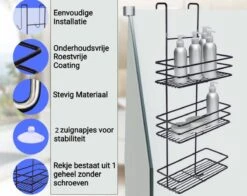 Ball Design Zwart Doucherek-3 Laags Hangend-Zonder Boren-Zwart -Merkloos Shop 1200x950 1