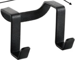 Tomado Metaltex - Dubbele Haak Galileo - Mat Zwart - 6x4cm -Merkloos Shop 1200x962