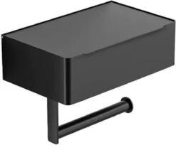 Merkloos Luxe Toiletrolhouder PRO 20.5 X 14.5 X 12 Cm- Planchet Opbergruimte - Plankje & Bakje- WC Rolhouder - Zelfklevend Of Borend - RVS - Waterbestendig -Merkloos Shop 1200x993