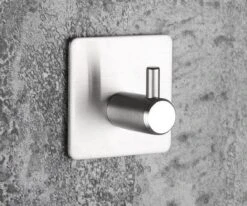 Merkloos RiMa7 - Handdoekhaakjes - Ophanghaak - RVS - Zilver - Zelfklevend Vierkant - 4 Stuks -Merkloos Shop 1200x999