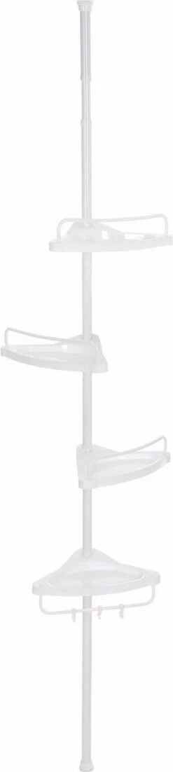 Merkloos Telescopisch Douche Rek Met 4 Lagen - Verstelbaar Bad / Douche Hoekrek Opbergrek - Uitschuifbaar Van 85-305 Cm - Wit 17 Merkloos Telescopisch Douche Rek Met 4 Lagen - Verstelbaar Bad / Douche Hoekrek Opbergrek - Uitschuifbaar Van 85-305 Cm - Wit -Merkloos Shop 269x1200 1