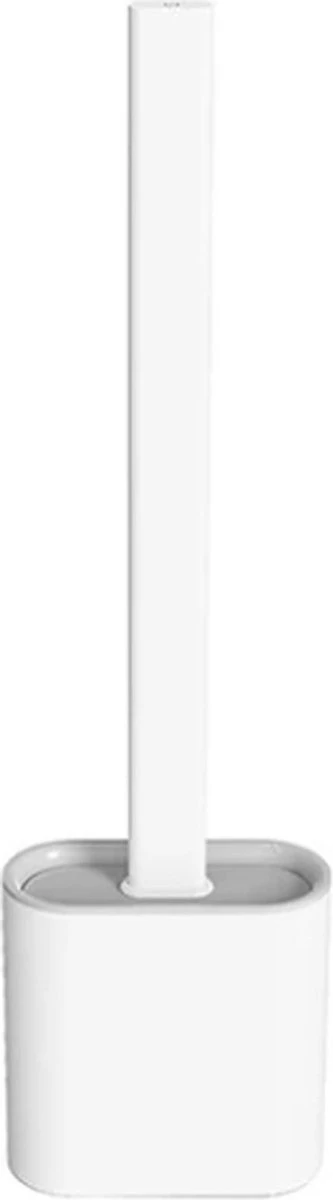Easy Clean - Flexible Siliconen Wc Borstel Met Houder - Gesloten Onderkant - Ophangbaar - Vernieuwd Design - Toiletborstel - Wit - WC Borstel 6 Easy Clean - Flexible Siliconen Wc Borstel Met Houder - Gesloten Onderkant - Ophangbaar - Vernieuwd Design - Toiletborstel - Wit - WC Borstel - Afbeelding 4