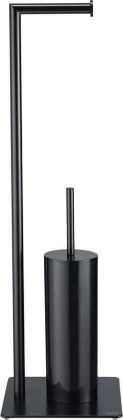Sealskin Tube - Toiletbutler - Toiletrolhouder - Toiletborstel Met Houder - Vrijstaand - Zwart -Merkloos Shop 353x1200