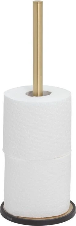 Tiger Tune - Reserverolhouder Vrijstaand - Messing Geborsteld / Zwart