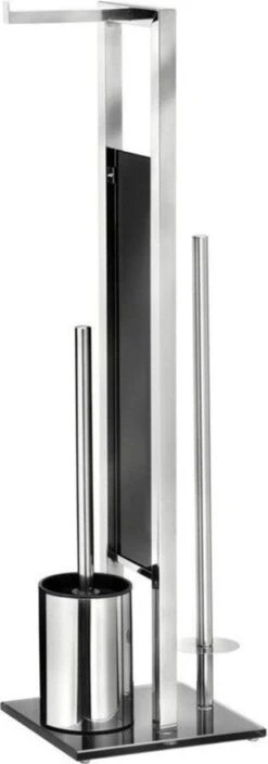 WENKO Toiletbutler Rivalta RVS Glanzend - Toiletborstel Met Houder, Toiletrolhouder En Reserverolhouder -Merkloos Shop 421x1200