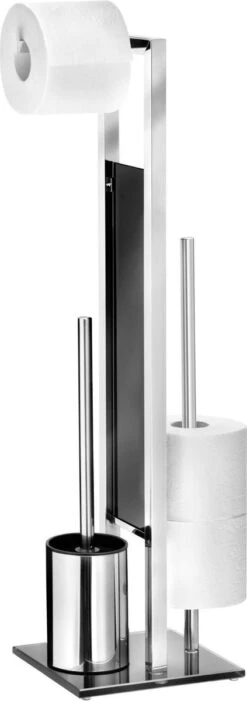 WENKO Toiletbutler Rivalta RVS Glanzend - Toiletborstel Met Houder, Toiletrolhouder En Reserverolhouder -Merkloos Shop 423x1200