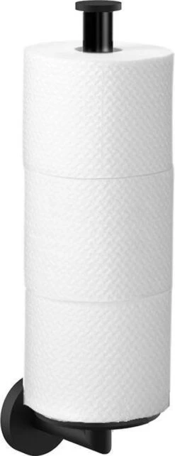 Wc Rolhouder Reserverolhouder Toiletrolhouder Voor 3 Rollen Zwart - Badkamer Accessoires - Hangend -Merkloos Shop 462x1200